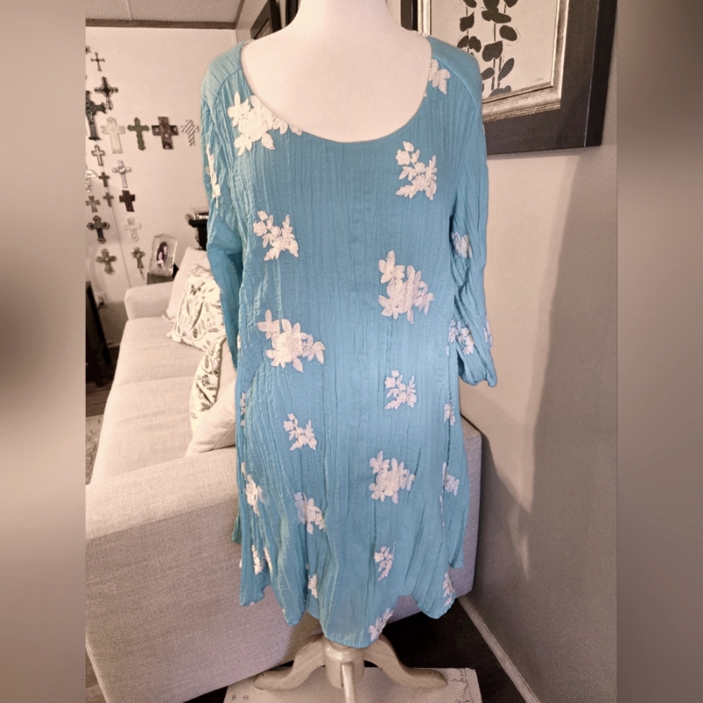 Beige by ECI Blue Floral Dress 271